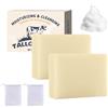EONFAVE Beef Tallow Soap, 2 pezzi di sapone per la cura della pelle, sapone naturale, idratante, sapone per viso e corpo, sapone per tutti i tipi di pelle, pulizia profonda e riduzione dei pori