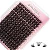 Diwinsh Ciglia Finte Naturali 168 Pcs D Curl 10-16 mix DIY Extension Ciglia Individuali fai da te Ciuffetti Ciglia a Casa (MD- 168 Pcs, 10 - 16 mm)