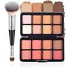 FantasyDay 16 colori impermeabile blush cipria Xmas trucco viso sbiancante a lunga durata con pennello cosmetico - blush multiuso per una carnagione fresca quotidiana per ogni tono della pelle