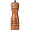 DeroTeno Macina pepe, Macinapepe, Macinino in ceramica dura e regolabile, Legno di acacia, Altezza 16,5 cm