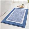 SHACOS Tappeto Bagno Microfibra Soffice Morbida, Tappetino Bagno Antiscivolo, Tappeto Bagno Assorbente, Tappeti Bagno Lavabile In Lavatrice, Adatto per Doccia O Vasca Da Bagno, Blu, 50 X 80 cm