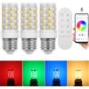 I-SHUNFA Lampadina Bluetooth intelligente E27 RGB LED 7 W 750 lm, AC 230 V, luminosità e temperatura di colore regolabili, 16 milioni di colori fai da te, (3 Pack (With Fernbedienung))