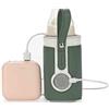 FTVOGUE Borsa Scaldabiberon Scaldabiberon Portatile Regolabile a 3 Temperature per il Collegamento All'alimentazione Mobile (GREEN)
