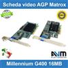 Matrox Scheda video AGP Matrox Millennium G400 RAM 16MB Retrocomputing Windows 95/98