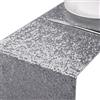 MengH-SHOP Runner da Tavolo con Paillettes Tovaglia Glitter Rettangolare per la Decorazione di Banchetti di Matrimonio Argento 30 * 280 cm