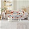 VanderHOME Copridivano Artistico Reversibile, Plaid di cotone per divano, Trapunta Multiuso, Coperta Foulard, Copriletto, Telo Copridivano 180 * 230cm-Stile cinese