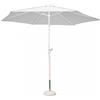 Ombrellone da Giardino Ø3 m Palo Ø48 mm Poly Eco in Acciaio Bianco