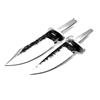 2 LAMA IN ACCIAIO 1095 COLTELLO FAI DA TE GREZZO BLANK BLADE LAMA FISSA CACCIA