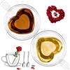 150Ml Tazza Da Caffè in Doppio Vetro Set Di 2 Bicchieri Espresso Doppia Parete C