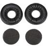 Tangxi Cuscinetti Auricolari in Cotone, Cuscini Auricolari HD di Ricambio in Cotone Nero per AKG K121 K121S K141 MK II K142
