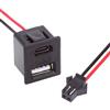 NFHK Fai da te OEM Tipo-C & Tipo-A Femmina Presa a 2Pin Header Cavo Passo = 2.54mm Latch Mount Tipo DC 5V Alimentazione