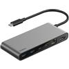 Belkin Hub Usb Belkin Connect 8in1 2x Usb-c 2x Usb-a 1x Hdmi 1x RJ45 2x SD Grigio [INC024HQSGY]