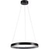 V-TAC VT-7823 lampadario led a sospensione rotondo 19W forma circolare anello sospeso in metallo d:40cm luce 4000K nero - SKU 10051