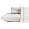 Nautica - Lenzuola per letto matrimoniale XL, set di biancheria da letto in percalle di cotone di alta qualità, decorazione per la casa a righe, certificato Oeko-Tex (Merrick Stripe Beige, Twin XL)