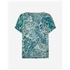 Deha Printed W - T-shirt - Donna - Verde