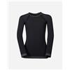 Odlo Warm Jr - Maglia Intimo Tecnico - Nero