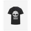 Timberland Tree Logo Jr - T-shirt - Nero
