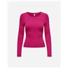 Only Mille Glitter Button W - Maglione - Donna - Fucsia