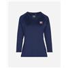 Fila Court Line W - T-shirt Tennis - Donna - Blu