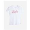 Levis Levi's Logo Batwing Floral W - T-shirt - Donna - Bianco