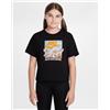 Nike Crop Spring Print Jr - T-shirt - Nero