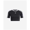 Adidas Original 3stripes W - T-shirt - Donna - Nero