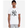 New Era Mlb Big Logo Regular New York Yankees M - T-shirt - Uomo - Bianco