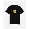 Puma Ferrari Colored Big Shield M - T-shirt - Uomo - Nero