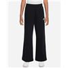 Nike Club Wide Leg Jr - Pantalone - Nero