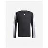 Adidas 3stripes Jr - T-shirt - Nero