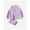 Adidas Infant 3stripes Jr - Tuta - Viola