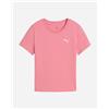 Puma Wardrobe Essential Small Logo W - T-shirt - Donna - Rosa