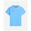 Tommy Hilfiger Linear Logo M - T-shirt - Uomo - Blu
