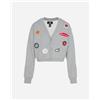 Converse Patch W - Felpa - Donna - Grigio