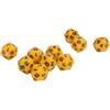 Alomejor Set di dadi leggeri Proof D20 Polyeder, 10 pezzi, dadi ad alta resistenza da 20 lati per tavoli da gioco RPG (giallo)