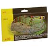 Faller Ho Scale Scenery Kit di Accessori per Recinzione in Rete Metallica con Pali in Legno Lungo 33 cm