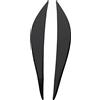 Qiilu 2PCS Anteriore Faro Faro Sopracciglio Palpebra Adesivi per Auto Decal Trim Piano Nero per Serie 3 F30 2013‑2015