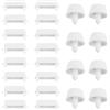Aohyue 24 Pezzi Gommini Tavoletta WC, Paracolpi Sedile WC, Ammortizzatori Universali, Ricambi Copriwater, Paracolpi Anti-Rumore per Sedile del Water, Bianco