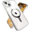 Speck Custodia trasparente per iPhone 15 Plus - ClickLock antiscivolo Interlock, MagSafe, protezione contro le cadute, per iPhone 15 Plus e iPhone 14 Plus - Custodia anti-ingiallimento da 6,7 pollici