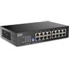 Zyxel Switch di Rete 16 Porte | Switch Gigabit Ethernet Non Gestito | 16 Porte GbE | DIP Commutabile | Senza Ventola | Kit di Montaggio a Parete e su Rack Inclusi | GS1100-16S