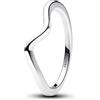 PANDORA Timeless Anello in argento Sterling ondulato, 58