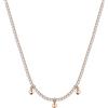 Brosway Collana Donna, Collana in Acciaio e Cristalli con Simbolo Cuore | Collezione Desideri - BEIN003