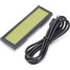 Wakects Badge Portanome a LED, Cartellino Portanome Ricaricabile Programmabile con Display a Scorrimento e Cavo Dati, per Stazioni, Aeroporti, Centri Commerciali (YELLOW)