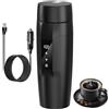 Rauwseul Bollitore riscaldante per auto, tazza elettrica da viaggio da 350ml, tazza riscaldata per auto 304 Liner, 40~100℃ regolabile, bottiglia di ebollizione rapida da 12V 80W, a prova di perdite(Nero)