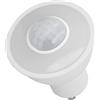Haofy Lampadina GU10 con Sensore di Movimento LED, Lampada Bianca 5W 500LM, Corpo in Alluminio, Accensione/spegnimento Automatico per Corridoi Interni, Cucine, 6000K, Durata 50000 Ore