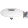 Shanrya Ichiias Lampada a LED 30W E27 Lampadina RGBW Telecomando Altoparlante Bluetooth Lettore musicale AC85-260V