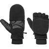 Barts Guanti senza Dita in Pile Donna/Uomo - manopole con fodera Inverno autunno/inverno - 7 HS nero