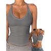 Canottiera da donna con reggiseni integrati, canotta con