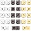 NQEUEPN 30 Set 18mm Bottoni a Pressione Magnetici, Fiori di Pruno Bottoni Magnetici Metallo Bottoni Magnetici a Scatto Fermagli Chiusura per Vestiti Borse Borsa Pelle Cucito Fai Da Te Artigianato