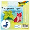 folia Global Art Folia - 825 Fogli Trasparenti 42 g/QM, 500 Fogli Assortiti in 10 Colori, 15 x cm